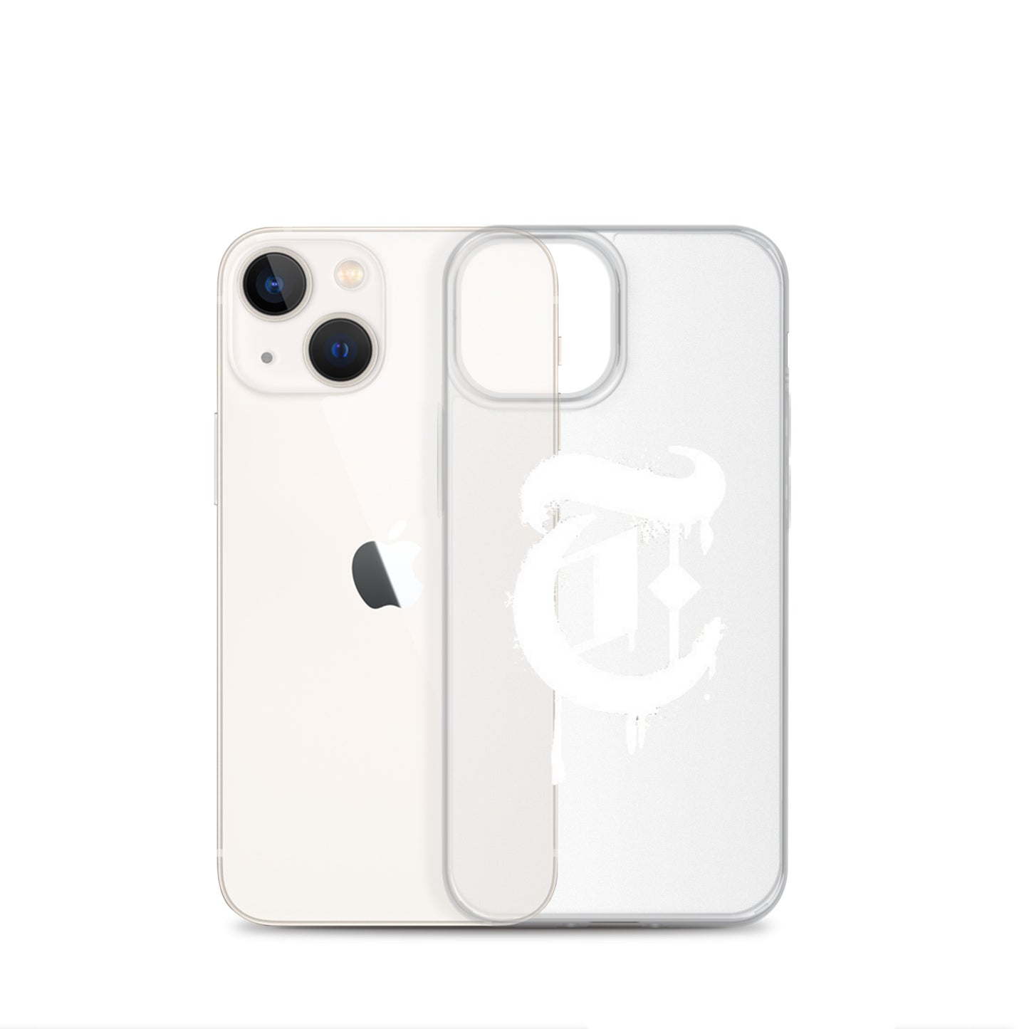 Drippy T Logo Clear Case