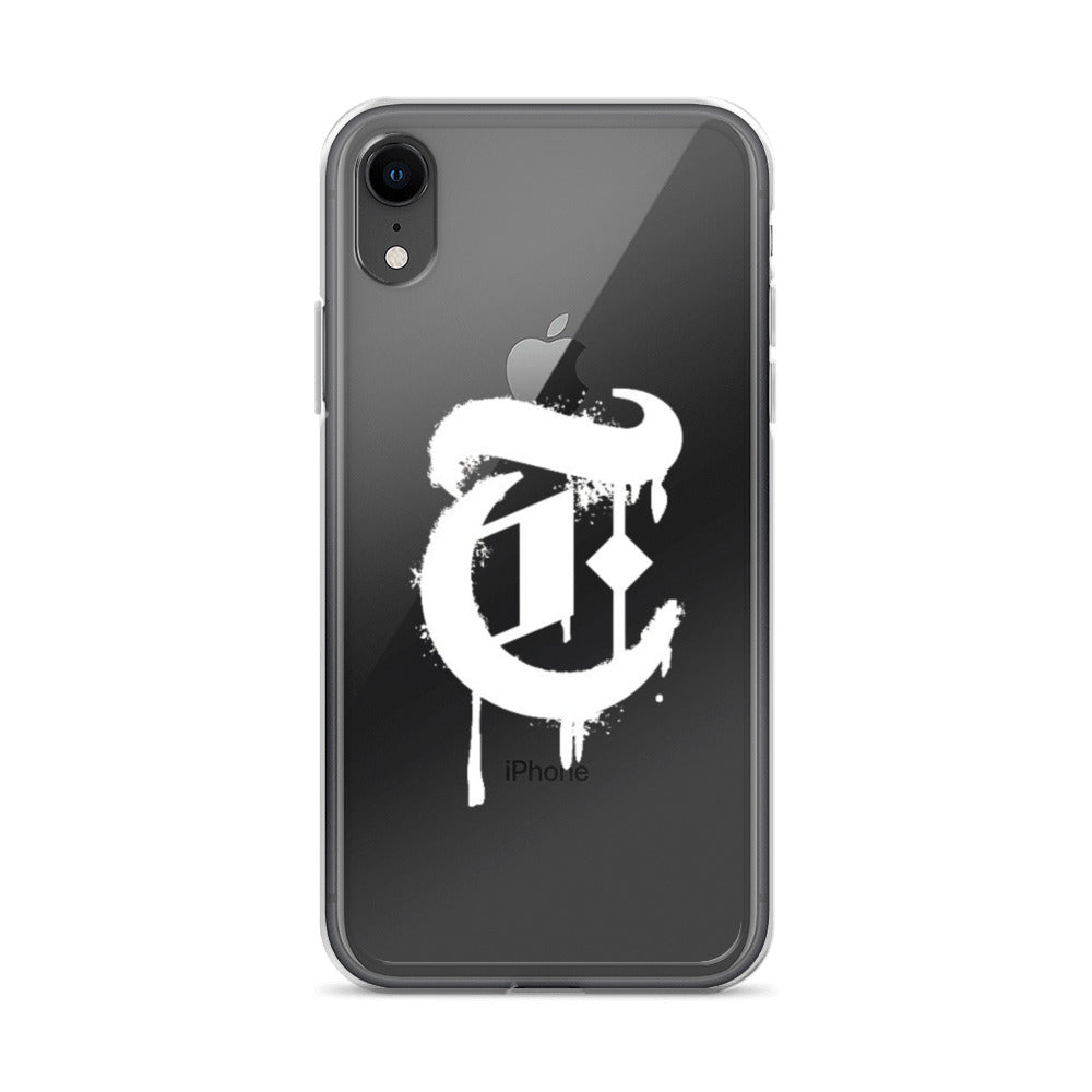 Drippy T Logo Clear Case
